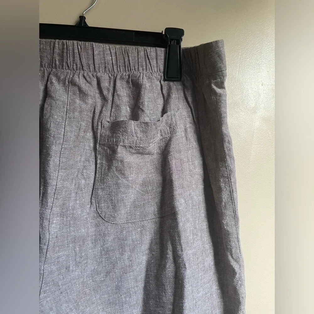 Chicos Women’s Linen Blend pull on Pants size L career